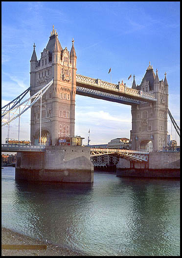 Tower Bridge across the Thames, London