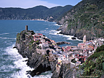 Vernazza, Italy from the high trail